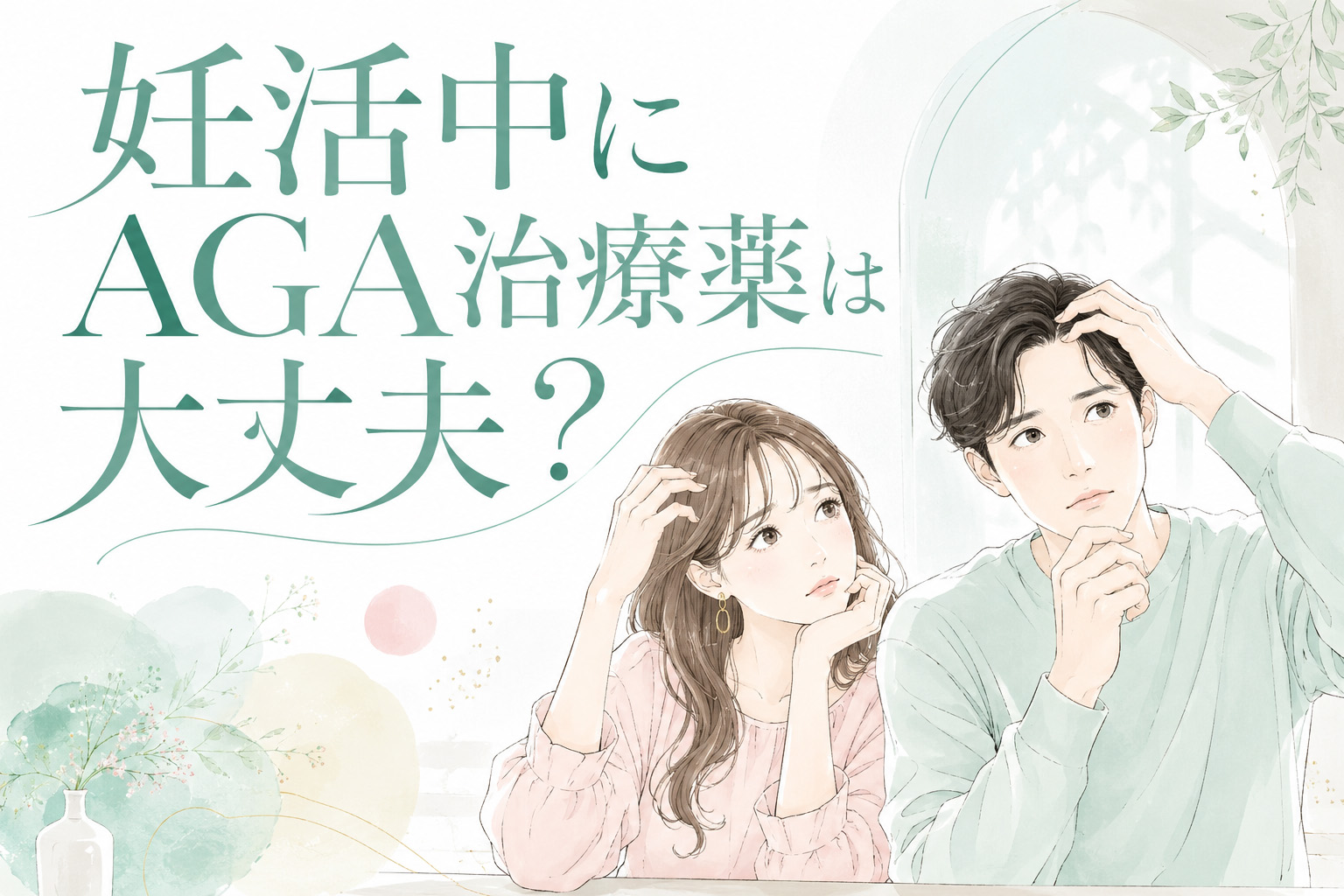 妊活中にAGA治療薬は大丈夫？フィナステリドと男性不妊の関係をやさしく解説