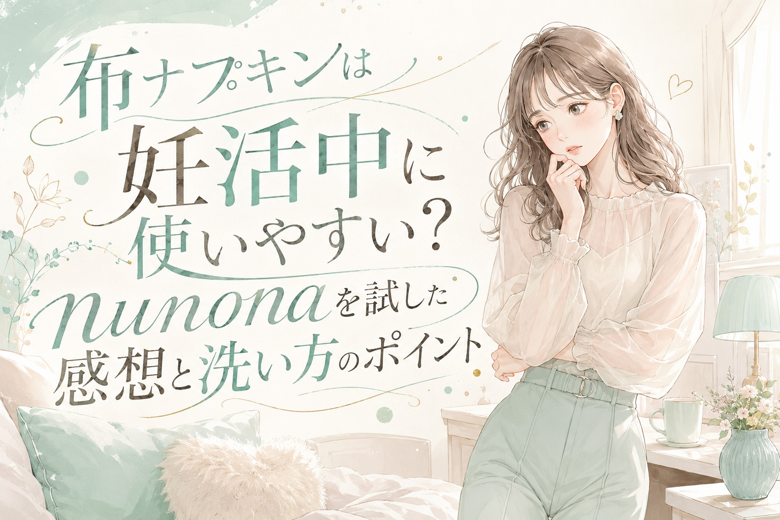 布ナプキンは妊活中に使いやすい？nunonaを試した感想と洗い方のポイント