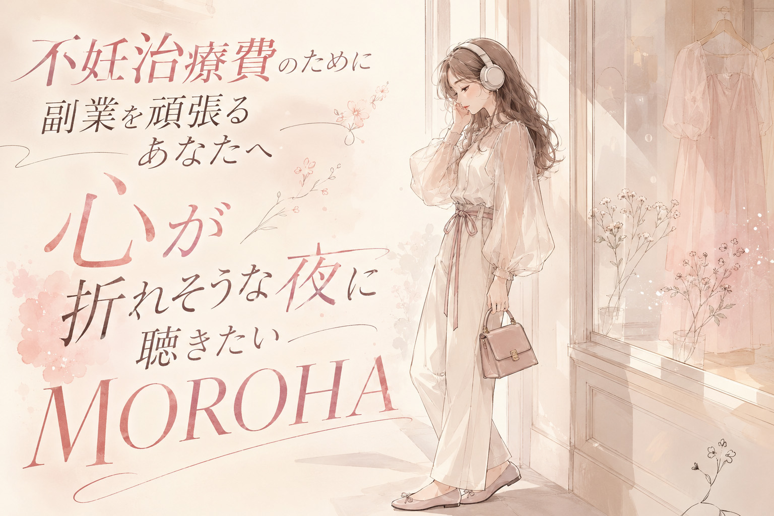 不妊治療費のために副業を頑張るあなたへ|心が折れそうな夜に聴きたいMOROHA