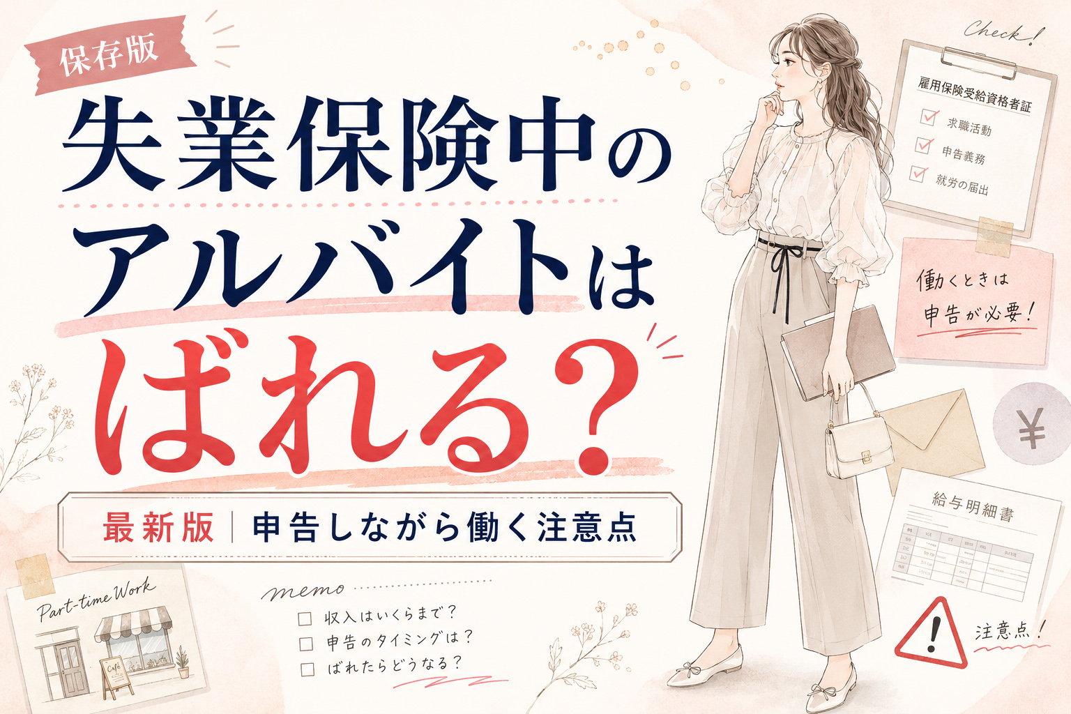 失業保険中のアルバイトはばれる？2026年版・申告しながら働く注意点