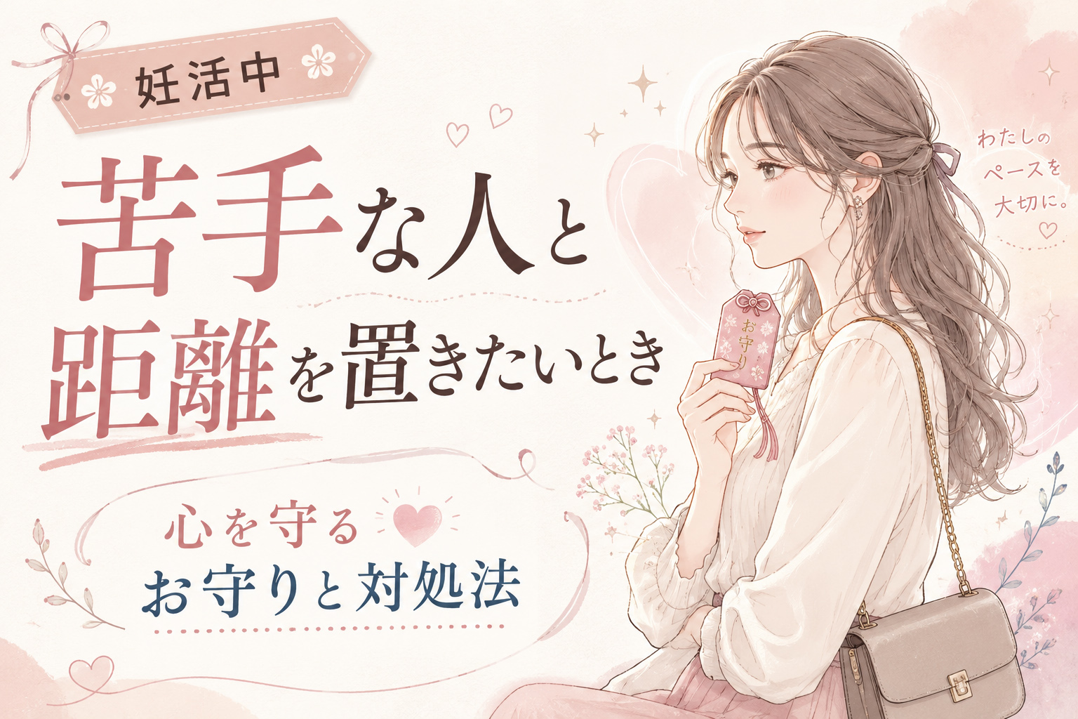 妊活中に苦手な人と距離を置きたいとき|心を守るお守りと対処法