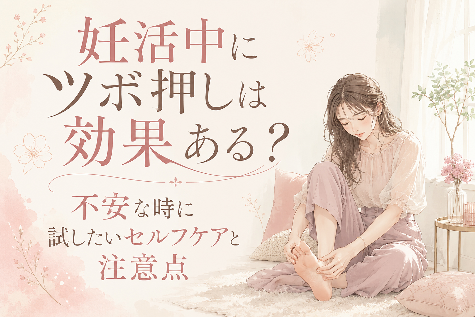妊活中にツボ押しは効果ある?不安な時に試したいセルフケアと注意点