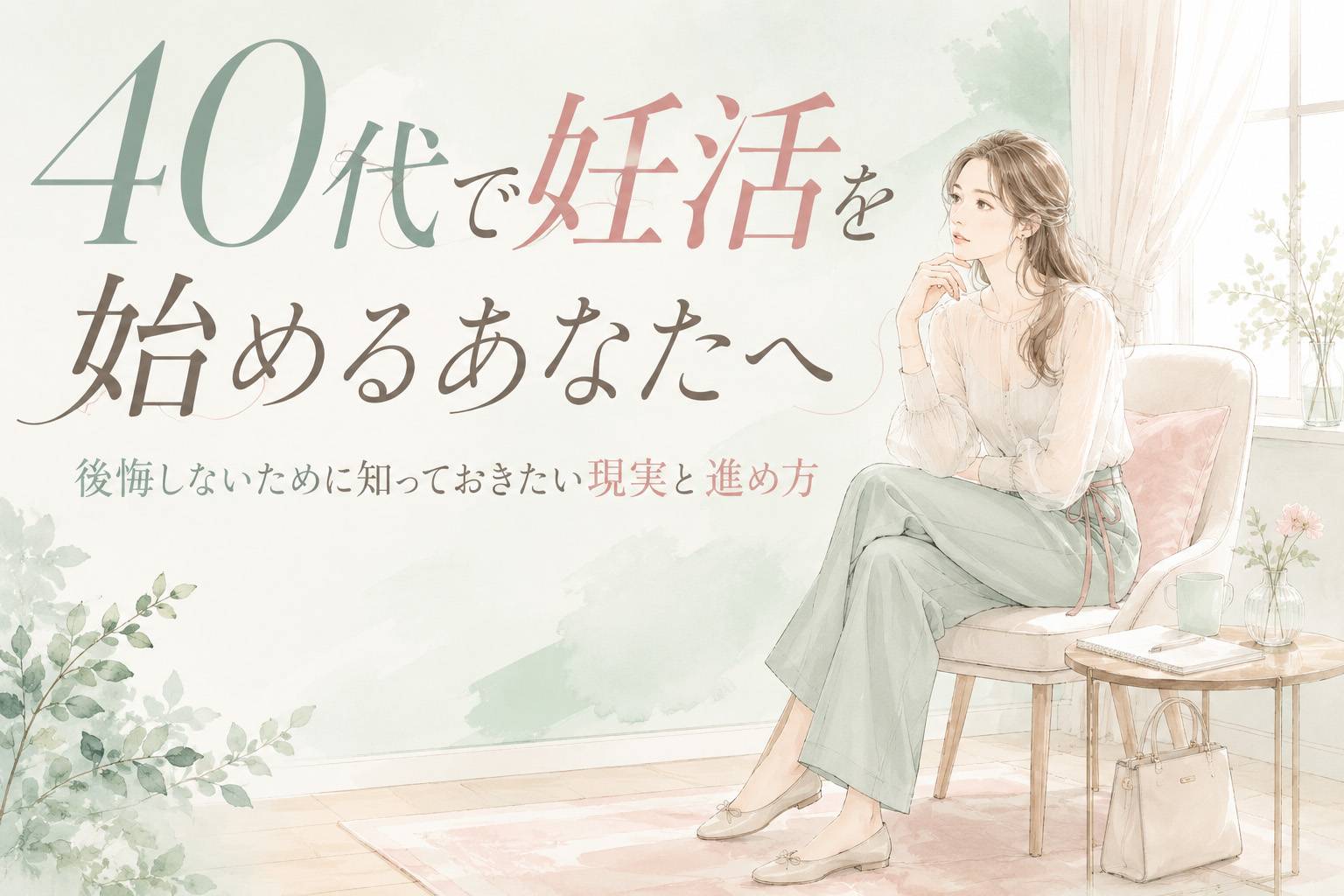 40代で妊活を始めるあなたへ｜後悔しないために知っておきたい現実と進め方