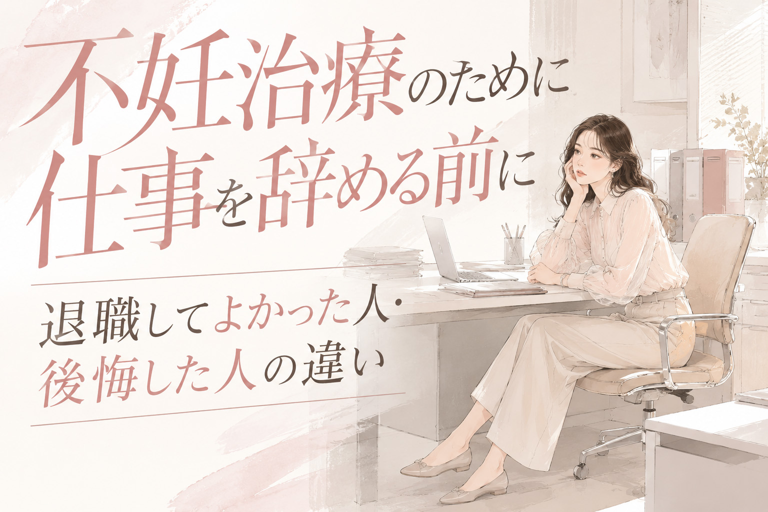 不妊治療のために仕事を辞める前に｜退職してよかった人・後悔した人の違い