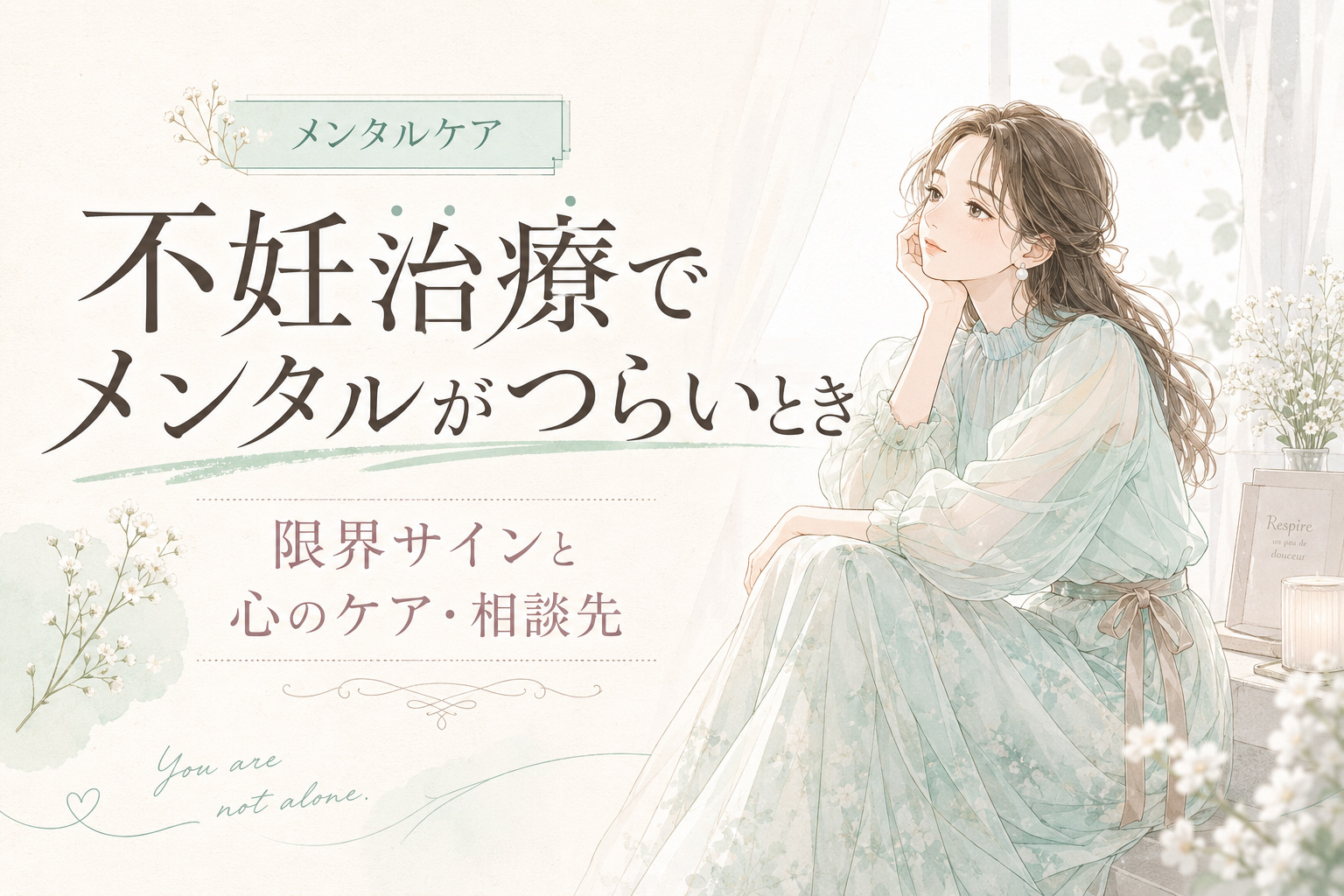 不妊治療でメンタルがつらいとき｜限界サインと心のケア・相談先