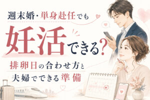 週末婚・単身赴任でも妊活できる?排卵日の合わせ方と夫婦でできる準備