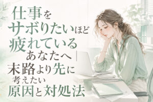 仕事をサボりたいほど疲れているあなたへ|末路より先に考えたい原因と対処法