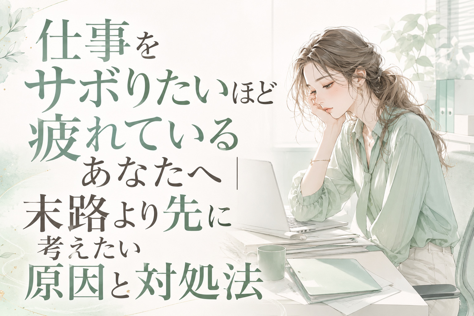 仕事をサボりたいほど疲れているあなたへ｜末路より先に考えたい原因と対処法
