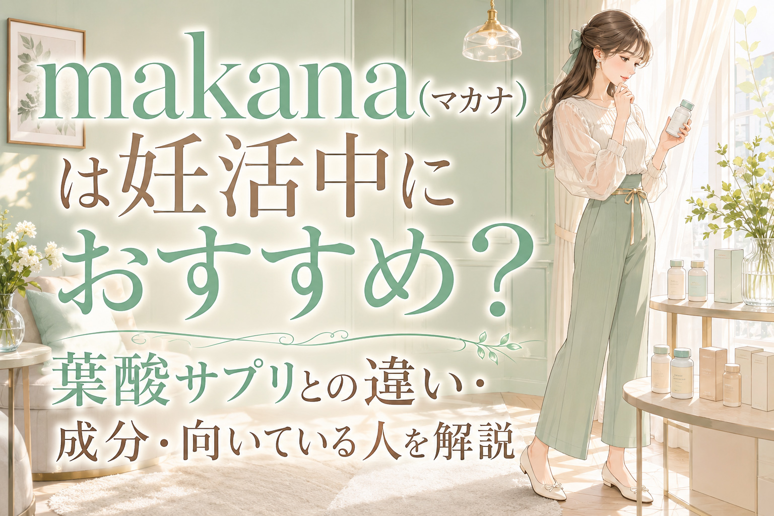 makana(マカナ)は妊活中におすすめ?葉酸サプリとの違い・成分・向いている人を解説