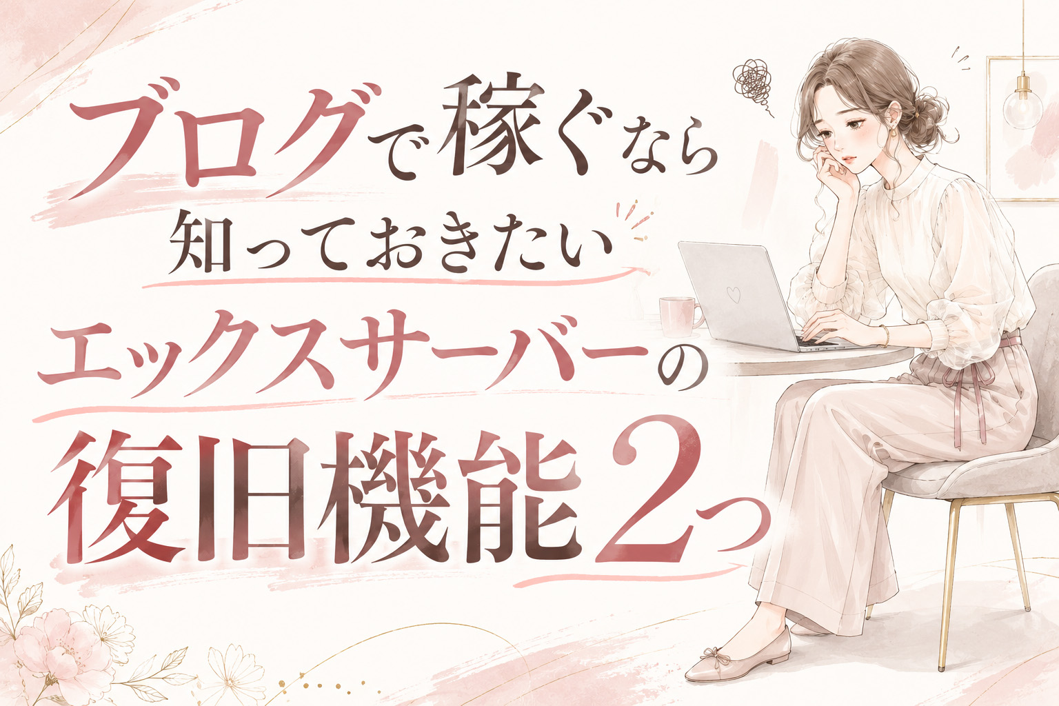 不妊治療費をブログで稼ぐなら知っておきたい|エックスサーバーの復旧機能2つ