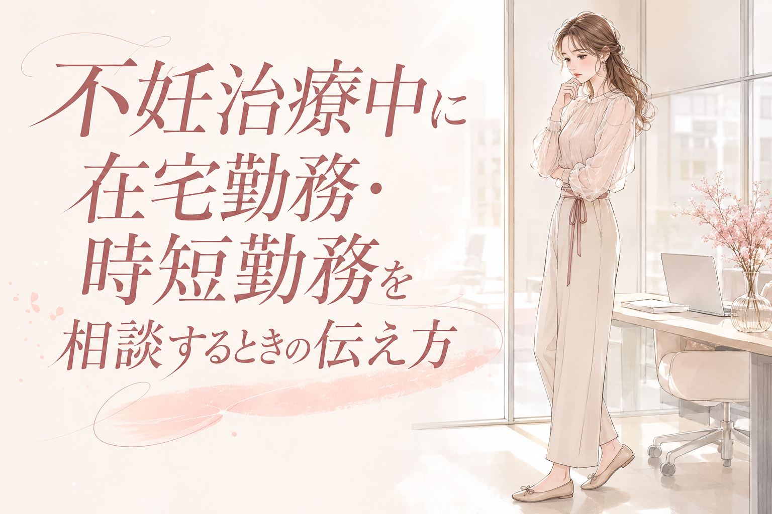 不妊治療中に在宅勤務・時短勤務を相談するときの伝え方｜職場にどこまで話す？