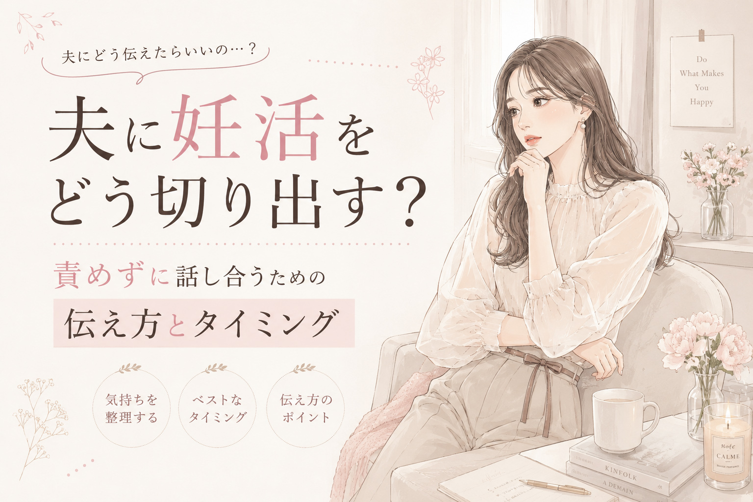 夫に妊活をどう切り出す？責めずに話し合うための伝え方とタイミング
