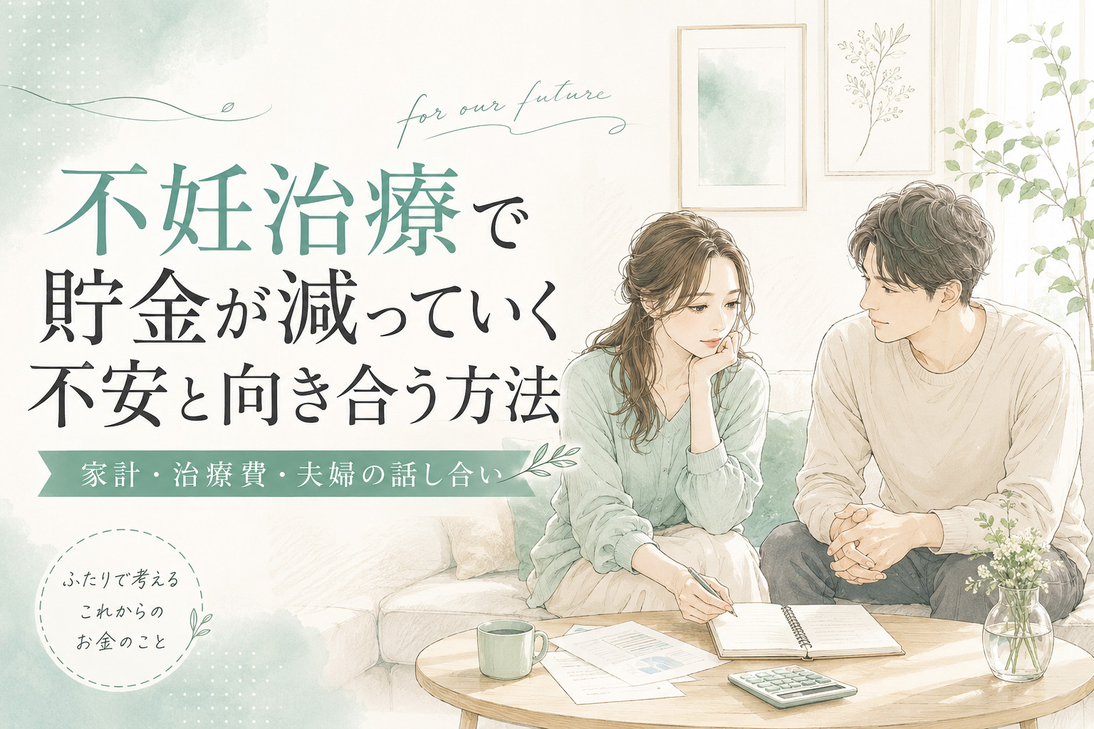 不妊治療で貯金が減っていく不安と向き合う方法｜家計・治療費・夫婦の話し合い